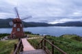 Geoje windy hill windmill Royalty Free Stock Photo