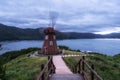 Geoje windy hill windmill Royalty Free Stock Photo