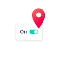 Geolocation activation toggle