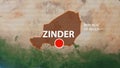 Geolocation of the city of Zinder on the map