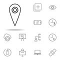 geolocation setting icon. business icons universal set for web and mobile