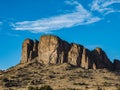 A geologic feature near Del Norte, Colorado in the San Luis Valley Royalty Free Stock Photo