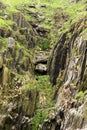 Geologic formation in Skellig Michael Royalty Free Stock Photo