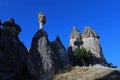 Geologic Formations In Cappadocia Royalty Free Stock Photo