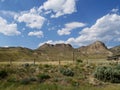 Geologic formations along North Fork Highway, Wyoming Royalty Free Stock Photo