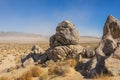 Geologic Rock Formations in Desert Royalty Free Stock Photo