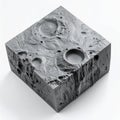 Geological Cube of the Lunar Surface Royalty Free Stock Photo