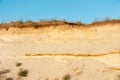 Geological cut of sands Royalty Free Stock Photo