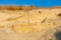 Geological cut of sands Royalty Free Stock Photo