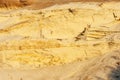 Geological cut of sands Royalty Free Stock Photo