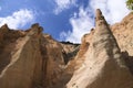 Geological formation in the center of Italy - Lame Rosse canyon