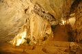 Interior of Maquine cave in Minas Gerais state in Brazil. Touristic place open to public visitation