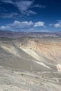 Geological Formations in Ubehebe Volcano in Death Valley National Park. The Ubehebe Crater is the largest crater in Death Valley. Royalty Free Stock Photo