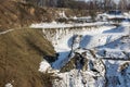 Geological geopark St. Anne Mountain near Opole - view in winter