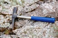 Geological hammer outdoor Royalty Free Stock Photo