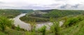 Geological landscape. Outcrop of Silurian and Devonian deposits