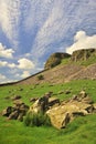 Geological landscape, Yorkshire Dales Royalty Free Stock Photo