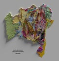 Geological Map of Bahia, Brazil