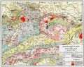 Geological map of Germany.