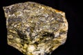 Geological mineral raw shiny golden stone Royalty Free Stock Photo