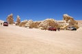 Geological monoliths close to Salar the Tara, Chile