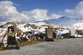 Geological open-air exhibition, Tauern window, 2290 m, Grossglockner High Alpine Road. Hohe Tauern National Park, Austria, Europe