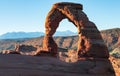 Famous Natural Delicate Arch from the Utah.