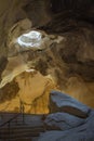 The geological sand cave in the Israel