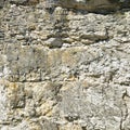 Geological section of sedimentary rocks. Royalty Free Stock Photo