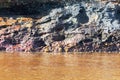 Geological sediment layers