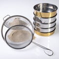 Geological Test Sieves for Particle Size Analysis Royalty Free Stock Photo