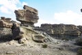 Geological Unusual rock formations, Sphink Valle de la Luna Ischigualasto national park, paleontological reserve