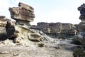 Geological Unusual rock formations, Sphink Valle de la Luna , Ischigualasto national park, paleontological reserve