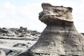 Geological Unusual rock formations, Sphink Valle de la Luna , Ischigualasto national park, paleontological reserve Royalty Free Stock Photo