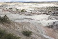 Geological Unusual rock formations, Submarine Valle de la Luna Ischigualasto national park, paleontological reserve Royalty Free Stock Photo