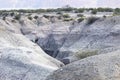 Geological Unusual rock formations, Submarine Valle de la Luna Ischigualasto national park, paleontological reserve Royalty Free Stock Photo