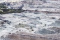 Geological Unusual rock formations, Valle de la Luna , Ischigualasto national park, paleontological reserve Royalty Free Stock Photo