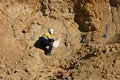 Geologist Sampling Rocks - Australia