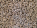 Geology.Dried-up riverbeds and lakes. Drought, global warming and climate change. Cracked dry earth and soil.Dry desert, drought Royalty Free Stock Photo