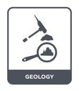 geology icon in trendy design style. geology icon isolated on white background. geology vector icon simple and modern flat symbol