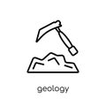 Geology icon. Trendy modern flat linear vector Geology icon on w