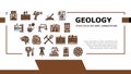 Geology Researching Landing Header Vector