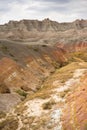 Geology Rock Formations Badlands National Park South Dakota Royalty Free Stock Photo