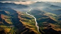 geology v shaped valley