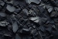 Geologys depths Coal black texture sets the stage for a dark background