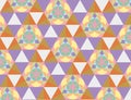 Flower Of Life And Metatron Merkaba, Sacred Geometry Colorful Background. Pastel Colors Pattern Of Geometric Mystic Mandala