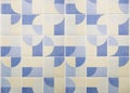 Geometic ceramic tiles wall decoration texture background Royalty Free Stock Photo