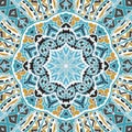 Geometric abstrac mandala pattern Royalty Free Stock Photo