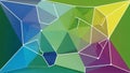Geometric abstract art featuring a multicolored polygonal design Royalty Free Stock Photo