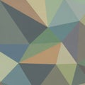 Geometric abstract artwork featuring multi-colored polygons. Royalty Free Stock Photo